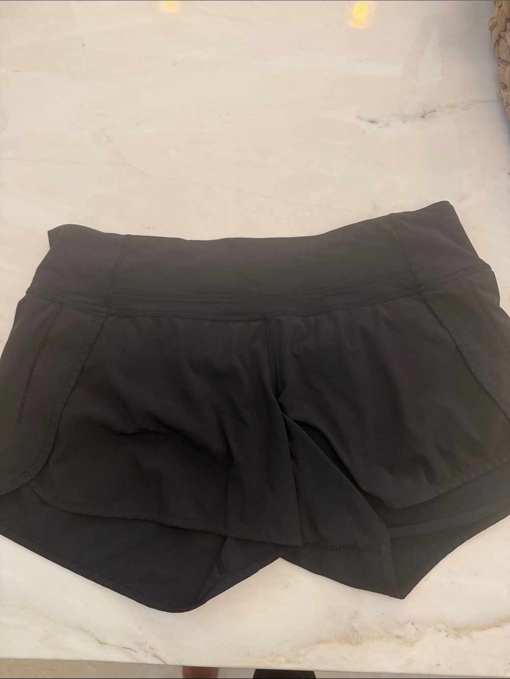 lululemon athletica Black Athletic Shorts 4 inch. Size 8. Like new